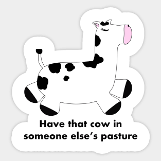 Sassy Cow Sticker